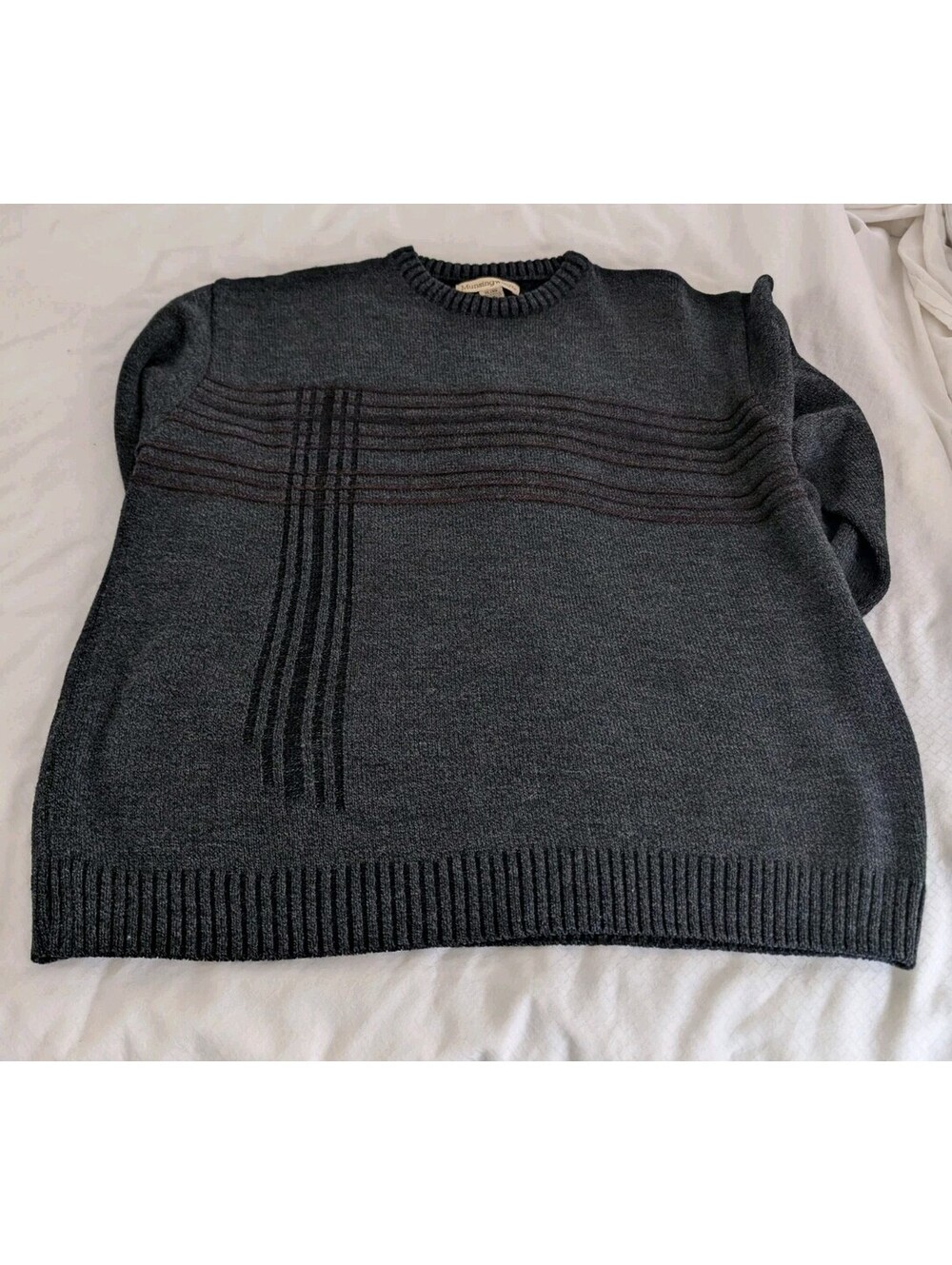 Vintage 90s Munsingwear Pullover Sweater| Mens XL| Check| Colorblock Pattern|EUC